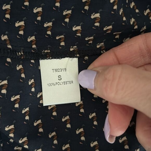 THML Navy Blue Midi Dress Size S - Picture 14 of 15